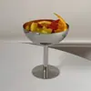 Copa de Acero Inoxidable Creativa Copa de Vino para Cócteles Bol para Helado y Postre 304 Pose de Food Blogger Estilo Ins