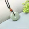 Pingente Autêntico de Jade Hetian Natural Fivela da Paz para Homens e Mulheres, Pingente de Fivela de Jade, Transmissão ao Vivo, Em Estoque Atacado