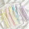 Nuevo Colgante de Bolso de Encaje Miu Lanyard de Teléfono Dopamina Llavero de Encaje Adorno Tejido Colorido DIY