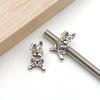Cuentas antiguas de aleación de plata con agujero grande, pulsera con cuentas, colgante de calavera, búho, tai chi, cuentas sueltas, cuentas DIY, accesorios de joyería