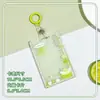 Funda de tarjeta tipo sandalia de verano transparente para tarjeta de estudiante, tarjeta de campus, bolsa para tarjeta de comida, pequeña y fresca, funda protectora para tarjeta de autobús, al por mayor, para colgar en el cuello