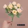 Buquê Pequeno Artificial de Cor de Primavera com Margaridas e Rosas Flores Artificiais para Casamento Grampo de Cabelo Feito à Mão Materiais Decorativos DIY Flores Fornecimento Transfronteiriço