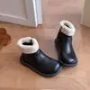 Botas para Niña 2026 Otoño Nuevas Llegadas Botas de Combate Infantiles Botines Cortos Elegantes para Bebé Cálidas con Felpa Botas de Nieve de Moda