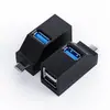 Mini estação de acoplamento três em um portátil hub usb3.0 estação de acoplamento de 3 portas divisor de alta velocidade HUB multiportas