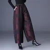 Garantia de Qualidade Antienvelhecimento Mãe Calças de Perna Larga de Nove Pontos Femininas Outono Novo Estilo Calças Casuais Calças Femininas Soltas Caimento Calças Harem