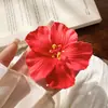Flor de ovo flor de tecido grampo de cabelo feminino simples para a parte de trás da cabeça clipe bico de pato prato de cabelo nicho moda acessório de cabelo curinga atacado