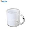 Fornecimento Direto da Fábrica Copo de Vidro Transparente Térmico de 11oz com Revestimento Personalizável com Padrões e Raspe Branco para Bebidas Frias Suco