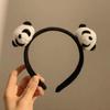 Faixa de Cabelo de Pelúcia para Lavar o Rosto e Maquiagem, Orelhas de Gato e Urso Fofas de Desenho Animado, Acessórios de Cabelo Femininos de Desenho Animado com Estampa de Leopardo, Novos Acessórios de Cabeça