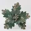 Decoraciones florales navideñas, decoraciones artificiales para árboles de Navidad, decoraciones navideñas, adornos de flores artificiales para bodas y hoteles