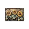 Fornecimento Exclusivo Transfronteiriço de Placas Decorativas Metálicas de Ferro Retro Planas 2D, Placas para Pendurar ao Ar Livre e Decorações de Arte de Parede
