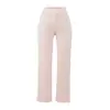 Estilo Deseo Puro Otoño e Invierno Nuevo Sexy Cepillado Acampanado Pantalones Elásticos de Cintura Alta Acampanados Adelgazantes Casuales Pantalones Largos