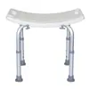 Silla de Baño de Aleación de Aluminio Antióxido Transfronteriza para Personas Mayores, Taburete de Ducha de Baño Ajustable en Múltiples Niveles, Taburete de Ducha Antideslizante