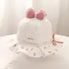 Chapéu de Bebê Estilo Fino Primavera e Verão Chapéu de Pescador Bebê Estilo Coreano Fashionável Viagem Chapéu de Sol de Aba Larga Chapéu de Proteção Solar Chapéu Bucket