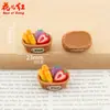Cestas de Bambú de Nuevo Estilo para Pan y Fruta, Accesorios de Resina de Pegamento de Crema Hechos a Mano para Bricolaje, Colgantes, Adornos Pequeños