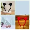 Linda Diadema para Lavado de Cara para Mujer, Orejas de Gato de Felpa, Adelgazante Facial, Reductora de Edad, Diadema para Otoño e Invierno, Pinza para el Cabello de Gatito Negro