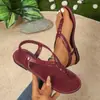 Elegantes sandalias planas tejidas de estilo francés, nuevo modelo de verano 2026, sandalias romanas versátiles de moda europea y americana