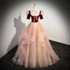 Vestido de noite vermelho luxo leve nicho alta qualidade vestido para brinde vestido princesa aniversário cerimônia adulta arte vocal exame apresentação solo