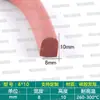 Tira de sellado de espuma tipo D resistente a altas temperaturas, autoadhesiva, adhesivo de una sola cara, tira de sellado tipo D semicircular anticolisión y amortiguadora para gabinetes