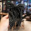 2022 nuevo pasador de lunares con lazo grande para la parte trasera de la cabeza estilo japonés y coreano cinta accesorios para el cabello hechos a mano pasador jk pinza de pico de pato