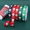 2024 Amazon Transfronterizo Cinta de Navidad Cinta de Regalo Empaque Cinta Jacquard Cinta Decorativa de Navidad Venta al Mayoreo