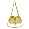 Bolso tipo cubo con cadena de rombos estilo Chanel pequeño para mujer 2026 nuevo bolso de un solo hombro cruzado tacto de alta gama diseño de nicho bolso de mujer