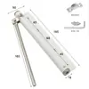 Resorte Cierrapuertas Simple de Acero Inoxidable Dispositivo Secuencial Silencioso para Puertas Ligeras de Madera, Cierrapuertas y Ventanas de Cierre Automático
