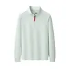 Sudadera de algodón Disan con capa de aire líquida, media cremallera, 300g, con cordón rojo, ropa de grupo de moda para exteriores con bordado y estampado
