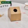 Caja de Pañuelos de Metal de Lujo Ligero Transfronteriza Adornos Decoración de Mesa de Café para Sala de Estar en Casa Manualidades Fábrica Mayorista