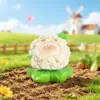 Nuevo giratorio decorativo de verduras para gato caja sorpresa figura de gato linda regalo de vacaciones artesanía de resina caja sorpresa