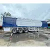 Fabricante Semi-reboque Auto-Descarregável de Viragem Lateral Feito Sob Medida, Semi-reboque de Viragem Lateral Tipo Baú, Caminhão de Transporte de Grãos, Veículo de Logística