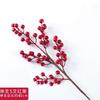 Flores secas, frutos vermelhos, frutos ricos, acácia, feijão vermelho, folhas de ginkgo, arranjo de flores de eucalipto, enfeites de sala de estar para o Natal e Ano Novo