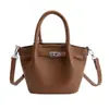 Bolso de Mano Informal de Nicho Estilo Coreano Bolso Cubo para Mujer 2025 Invierno Nueva Moda Versátil Bolso de Hombro Cruzado Simple