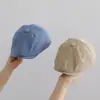 Boina Infantil Estilo Coreano Versátil Cor Sólida Chapéu Simples para Meninos e Meninas Chapéu Casual para Exterior Proteção Solar