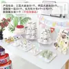 Decoración de Cumpleaños Adornos para Mesa de Postres Exhibidor de Boda Estante de Exhibición Desechable de Tres Niveles Soporte para Pasteles Rejilla para Pasteles
