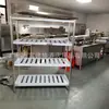 Prateleira de Cozinha de Aço Inoxidável de Chão Multicamadas Armário de Armazenamento de Forno Prateleira de Supermercado Prateleira de Armazenamento Prateleira de 4 Camadas para Forno de Micro-ondas