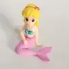 Acessórios de decoração DIY de argila para micro paisagem de sereia