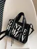 Bolso de Lona para Mujer, Gran Capacidad, Estilo Ins Coreano Estilo Perezoso, Bolso Tote Artístico para Viajar, Bolso de Mano Ligero para Mujer