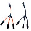 Conector fotovoltaico tipo Y de quatro vias solar MC4 plugue de montagem de painel adaptador de uma entrada para três saídas e conector paralelo