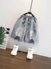 7977 Shorts Infantis Verão 2026 Nova Roupa Infantil Calças de Joelho para Meninos Calças de Bebê Jeans de Verão para Crianças