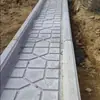 Placa de borda de canteiro de vegetais, canaleta de vegetais, produto acabado, calçada de cimento auto-assentada, placa de contenção, placa de canaleta de canteiro de vegetais, molde de piso para horta rural