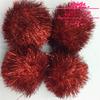 Suministros del Fabricante Bolas de Pelo de Colores, Colgantes Navideños para Ventanas, Bolas de Oro de Alta Densidad de Colores de 5 cm, Pompones con Purpurina
