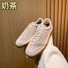 Lp Zapatos Blancos Zapatos de Hombre Zapatillas Deportivas Casuales Zapatos de Entrenamiento Moral Lp Zapatos de Cuero Planos Suela de Goma Cruda Planos para Mujer