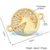 L58 M55 Acessórios para joias DIY micro-incrustados coração de pêssego lua animal borboleta rosto sorridente zircônia conexão