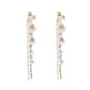 Pendientes de Doble Uso Estilo Coreano, Pendientes para Mujer de Perlas Grandes y Pequeñas de Doble Cara, Pendientes Largos Personalizados con Borlas Populares para Mujer