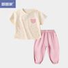 Macacão Bebê Estilo Rabisco Camiseta Shorts Verão Estilo Ocidental Conjunto de Duas Peças Verão para Meninas Roupa para Meninos Bebê