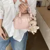 Bolsa de Mão Fashion Bag Bowling Bag para Mulheres 2026 Início da Primavera Nova Estilo Coreano Bolsa de Ombro Simples Design de Nicho Bolsa Transversal para Mulheres