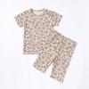 Traje de Verano de Manga Corta para Bebé Traje de Algodón Puro para Aire Acondicionado para Bebé Europeo y Americano Traje de Dos Piezas de Manga Corta Ropa de Verano