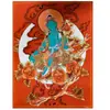 Manjushri y Madre Buda Shunthig, Nepal, Tíbet, pintura colgante thangka pintada a mano, pintura decorativa para sala de estar, estudio, sala de té, Huang Caishen