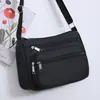 Bolso Cruzado Casual, Bolso Multicapa, Bolso Grande de Tela Oxford para Madre, Mochila para Personas de Mediana Edad, Bolso Cruzado de Lona para Teléfono Móvil