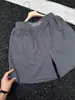 Pantalones Cortos Bordados Estilo Americano de Seda Helada de Secado Rápido para Hombre, Verano Finos, Refrescantes, Pantalones para Deporte y Fitness, Corte Recto, de Cinco Puntos
